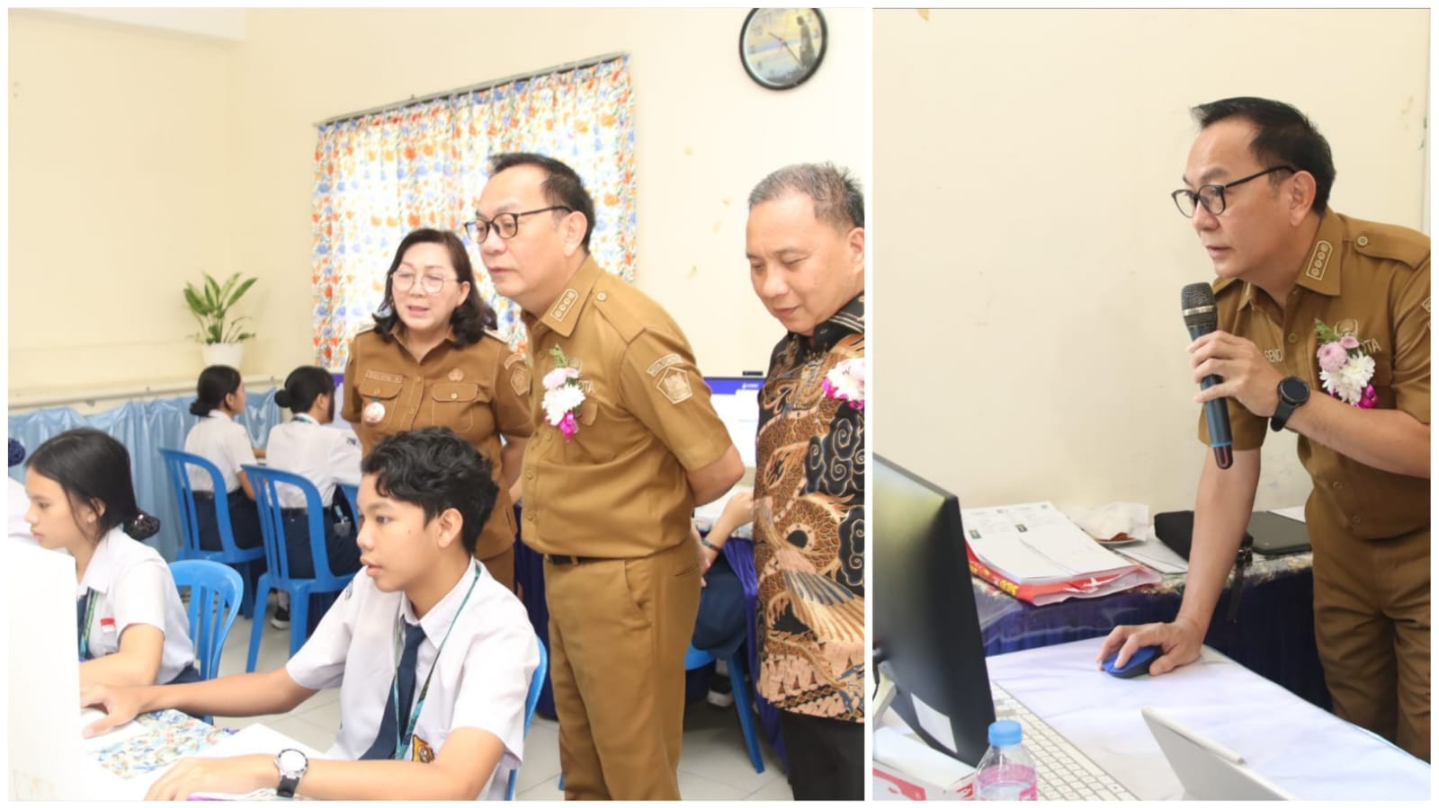 Wali Kota Caroll Rilis Token TKA Jenjang SMP, 1.665 Peserta dari 24 Sekolah Siap Ikut Ujian