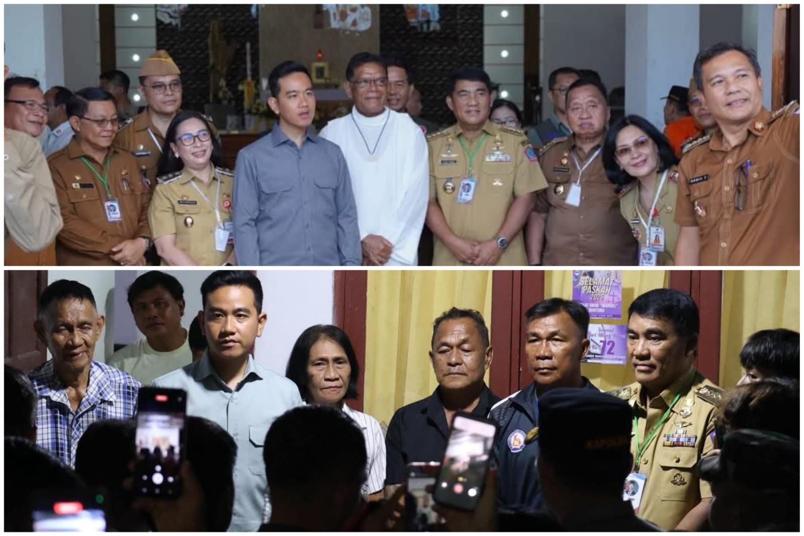 Gubernur Yulius Dampingi Wapres Gibran Tinjau Lokasi Gempa di Minahasa: Negara Hadir untuk Korban
