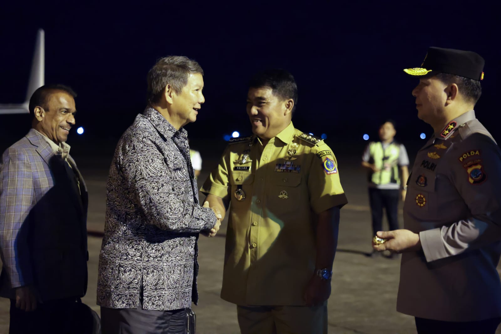 Hashim Djojohadikusumo Tiba di Manado, Disambut Gubernur Yulius untuk Paskah Nasional