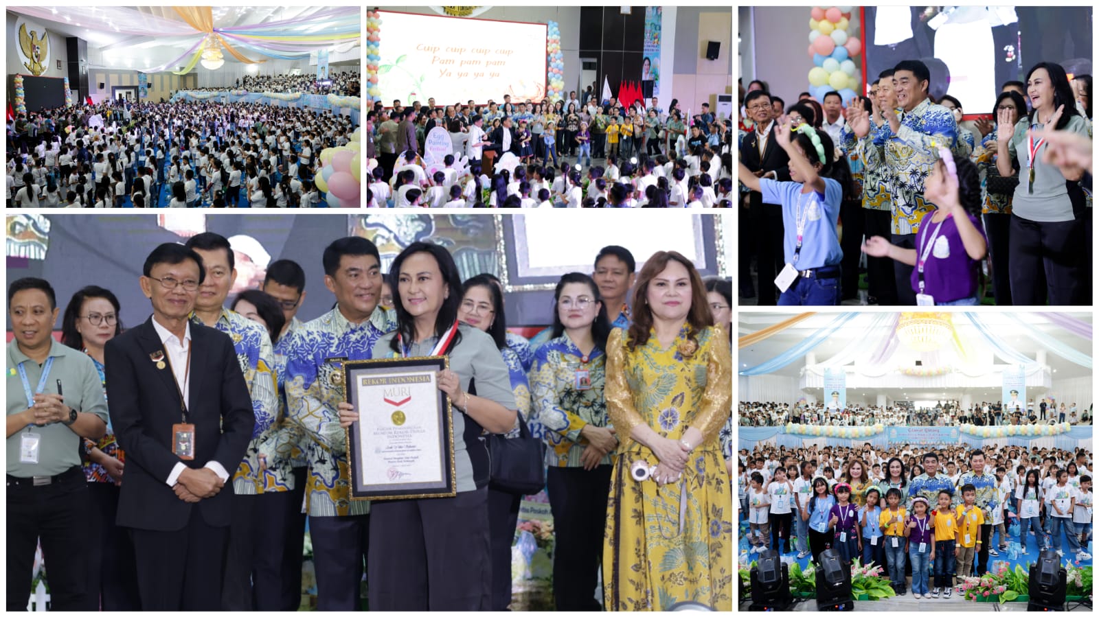 2.000 Anak di Sulut Pecahkan Rekor MURI lewat Kegiatan Menghias Telur Paskah “Little Hands Big Joy”