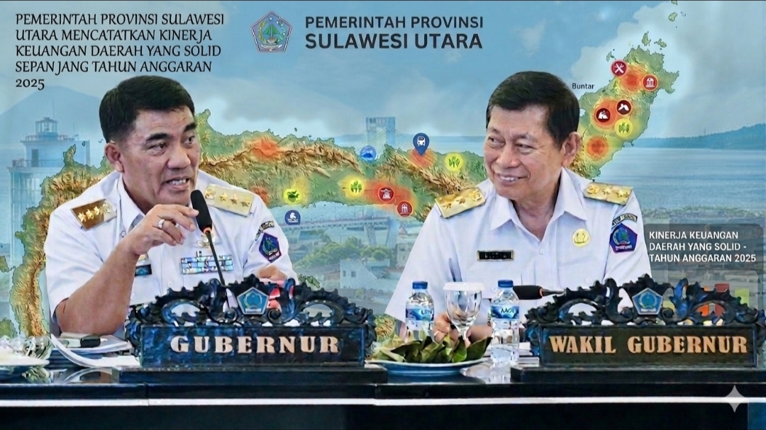 Kinerja Keuangan Sulut 2025: Pendapatan Meningkat, Pertumbuhan Ekonomi Naik, Aset Daerah Tembus Rp11,87 T