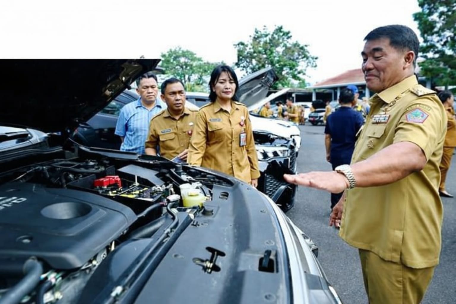 Sidak Kendaraan Dinas Eselon II, Gubernur Yulius : Kendaraan Dinas Bukan Fasilitas Pribadi
