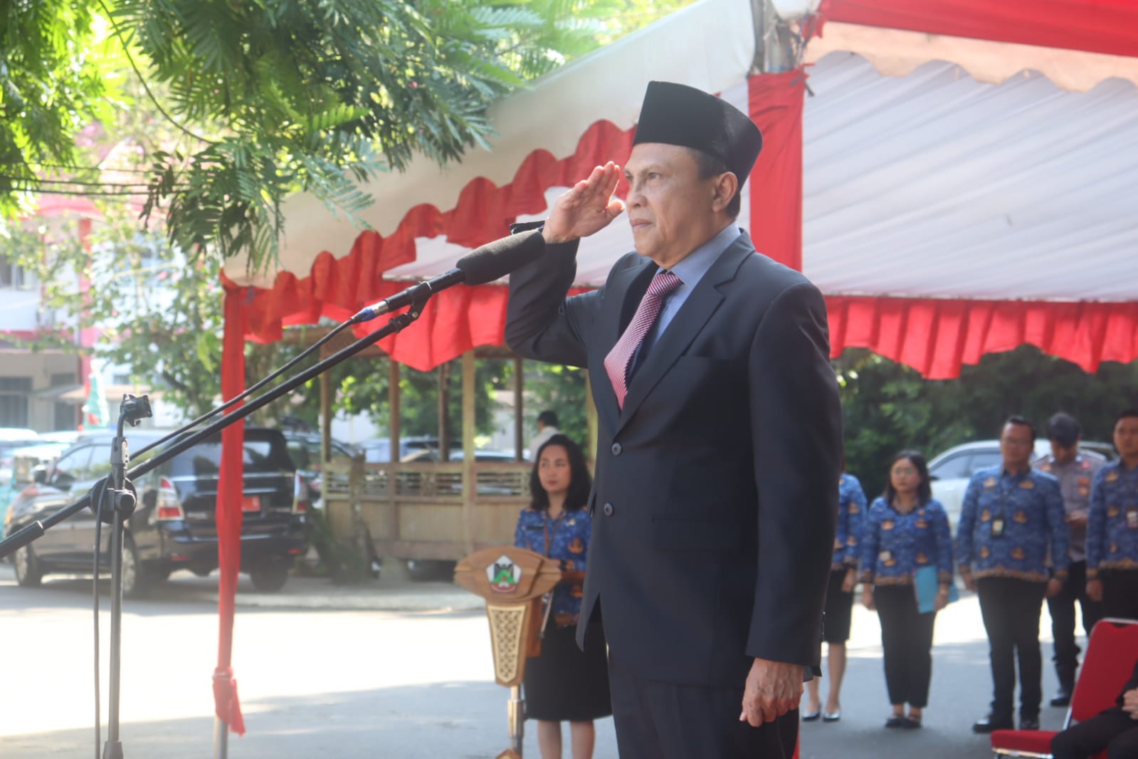 Edwin Roring Pimpin Upacara Hari Otda ke-30 di Tomohon, Serukan Sinkronisasi Pusat-Daerah dan Efisiensi Anggaran