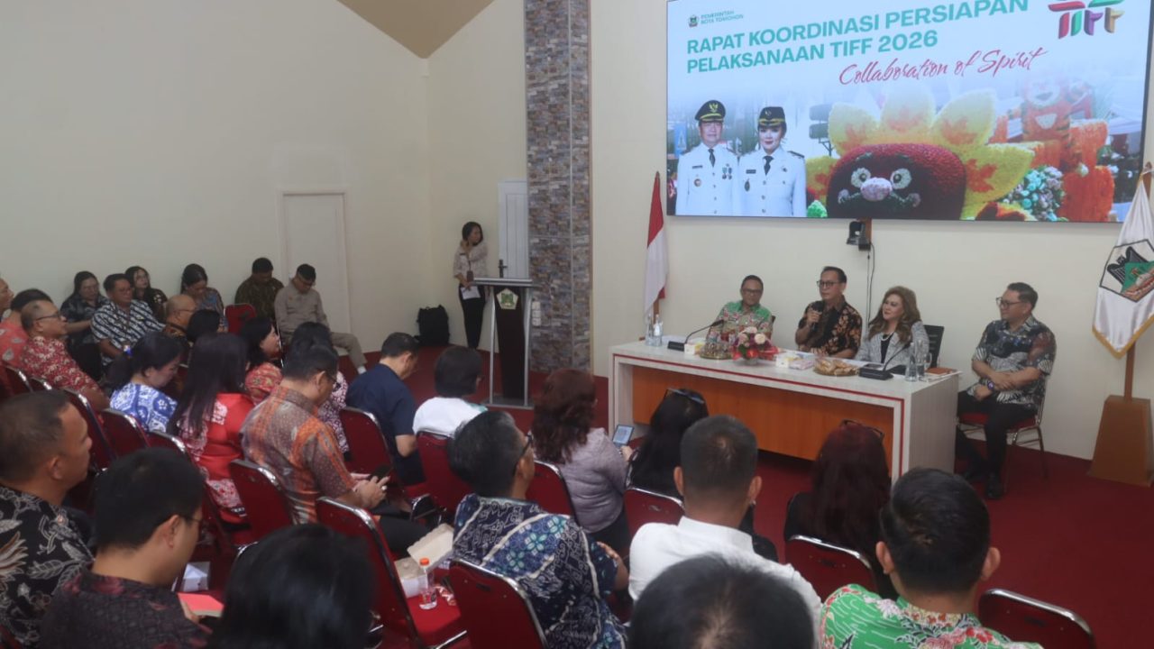 Wali Kota Tomohon Pimpin Rakor Persiapan TIFF 2026
