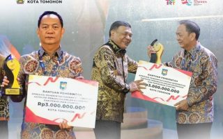 Tomohon Raih Kota Terbaik 1 Penanggulangan Kemiskinan dan Stunting di Sulawesi