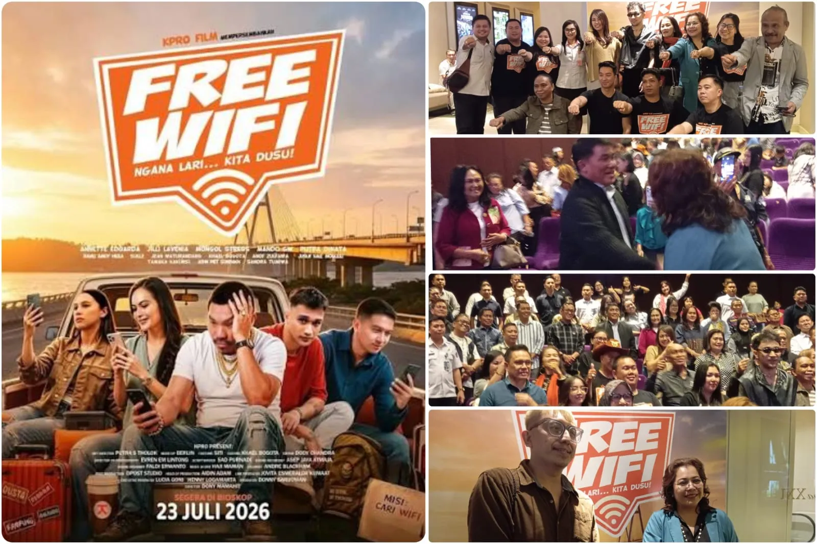 Film Lokal “Free Wifi” Siap Guncang Bioskop Indonesia, Gubernur Yulius Beri Dukungan